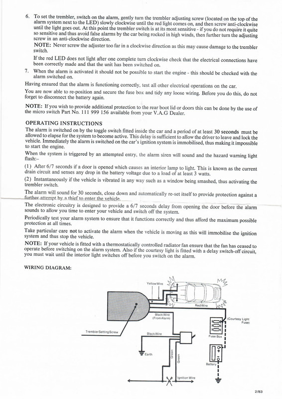 VAG 111999155A ALARM02
