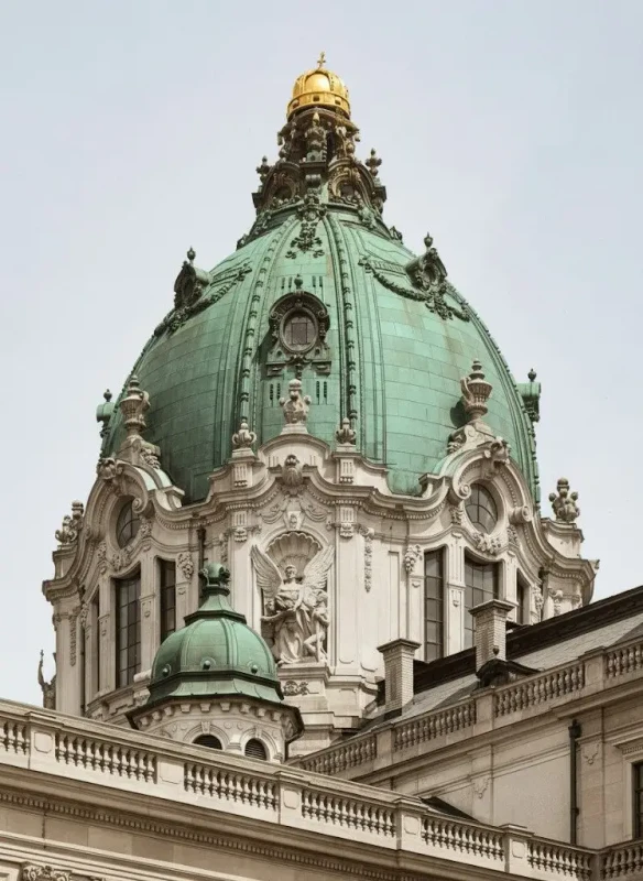 Palota régi kupola 1 Geminivel restaurálva