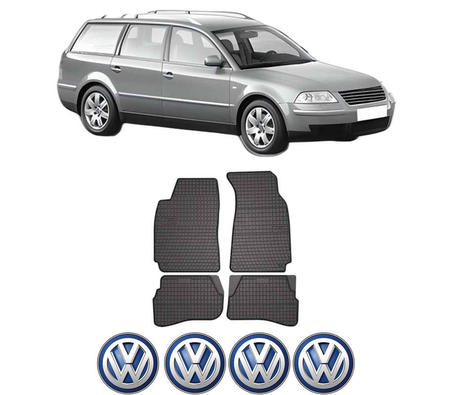 Set covorase presuri Volkswagen PASSAT B5.5 Variant (3B6) din 2000-2005, auto, din cauciuc thermoplastic, 4 Stickere auto cu Volkswagen