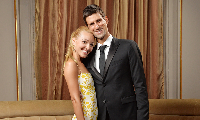 Djokovic and Jelena Ristic