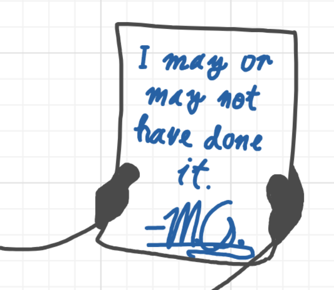 A panel from A Murder On The, episode six of the Board Boards object show by Furretwalk/WalkingFurret.