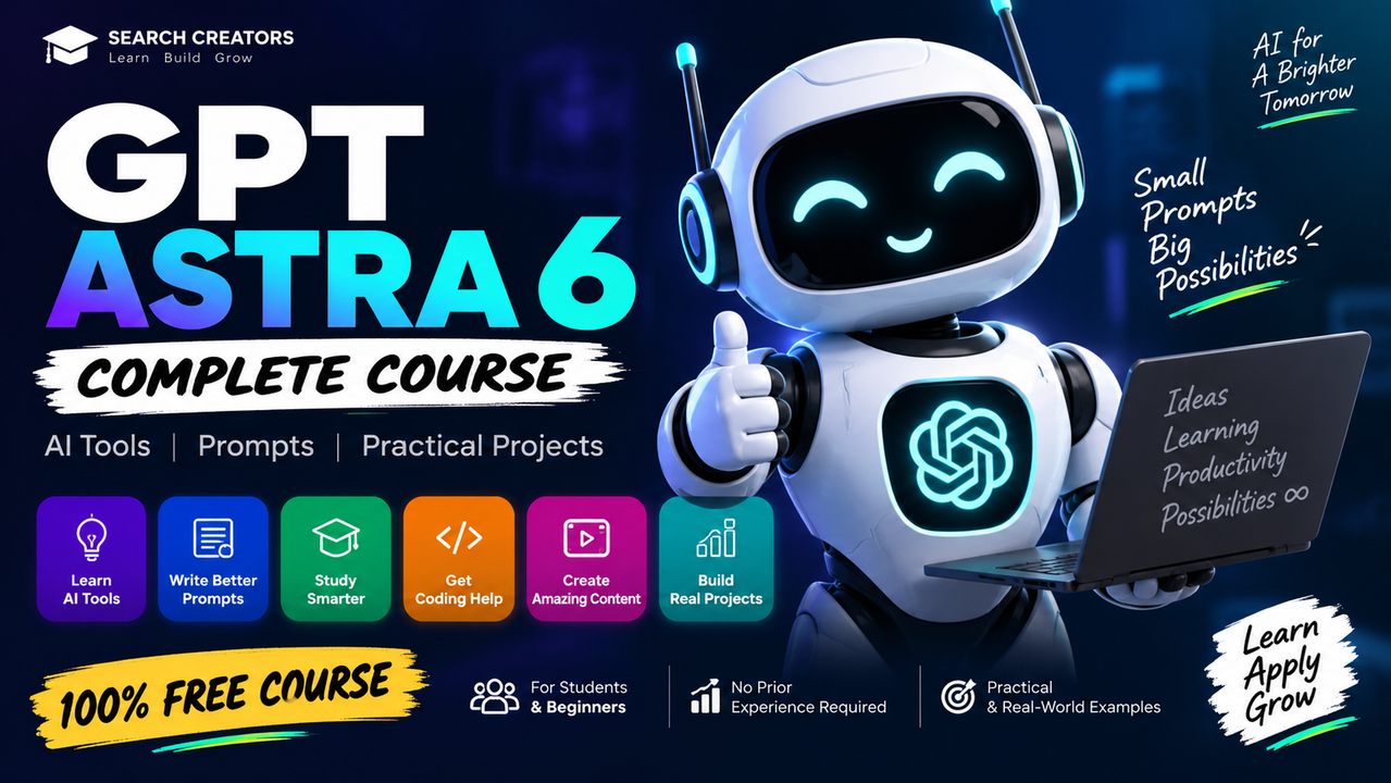 GPT Astra 6 Complete Course – AI Tools, Prompts & Practical Projects