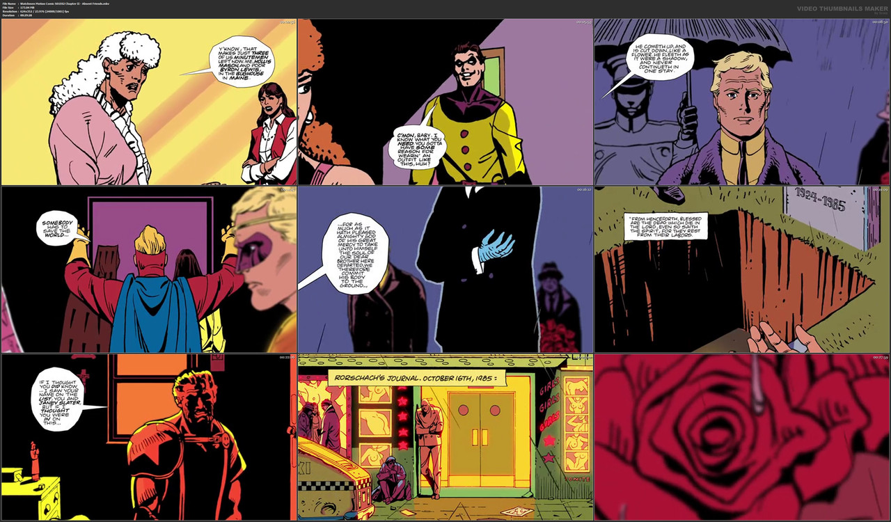 Watchmen Motion Comic S01E02 Chapter II - Absent Friends.mkv