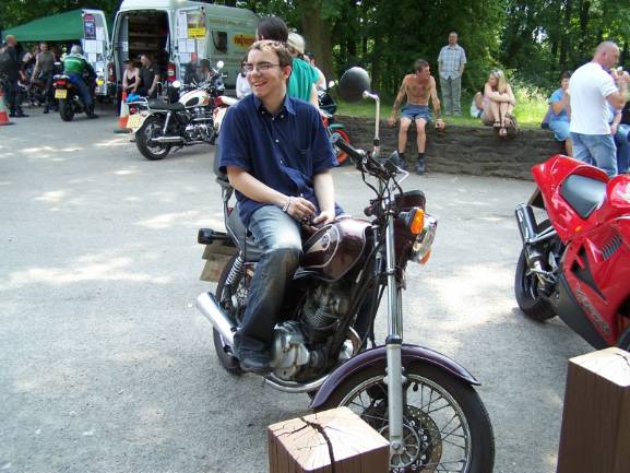 John on his SR 125