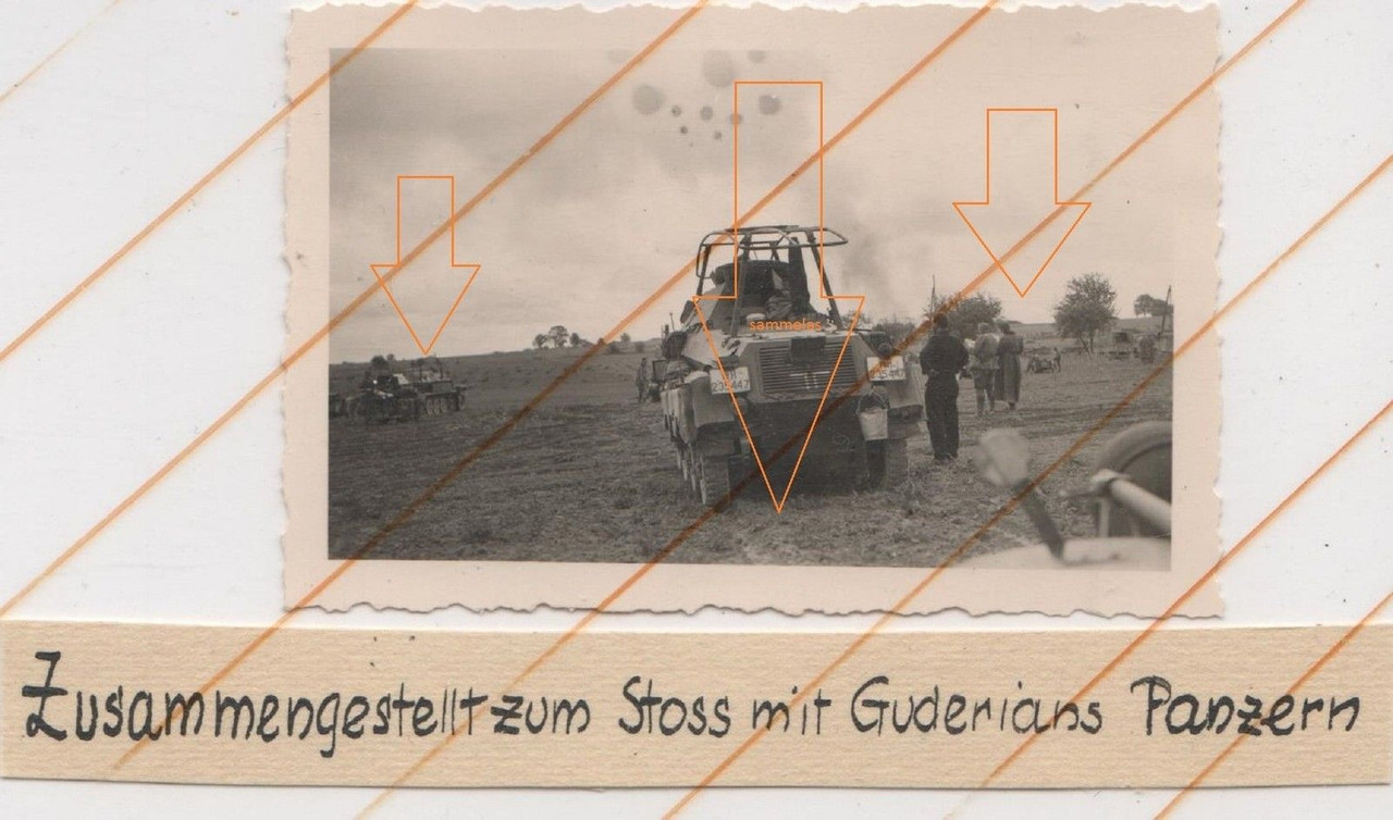 Foto Panzerspähwagen 1.Pz.Div. Frankreich AR967 