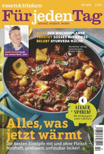 Cover: Essen und Trinken für jeden Tag Magazin Februar No 02 2023