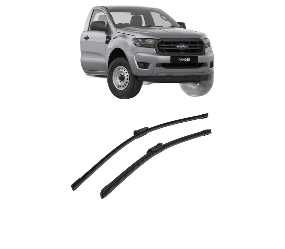 Set stergatoare auto FORD RANGER Cab & Chassis din 2022, pentru parbriz auto, 2 bucati, Bosch Aerotwin, din cauciuc siliconat rezistent, 4 Stickere Auto FORD