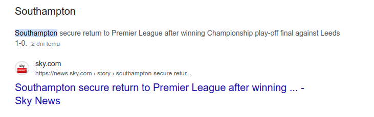 Southampton promoted