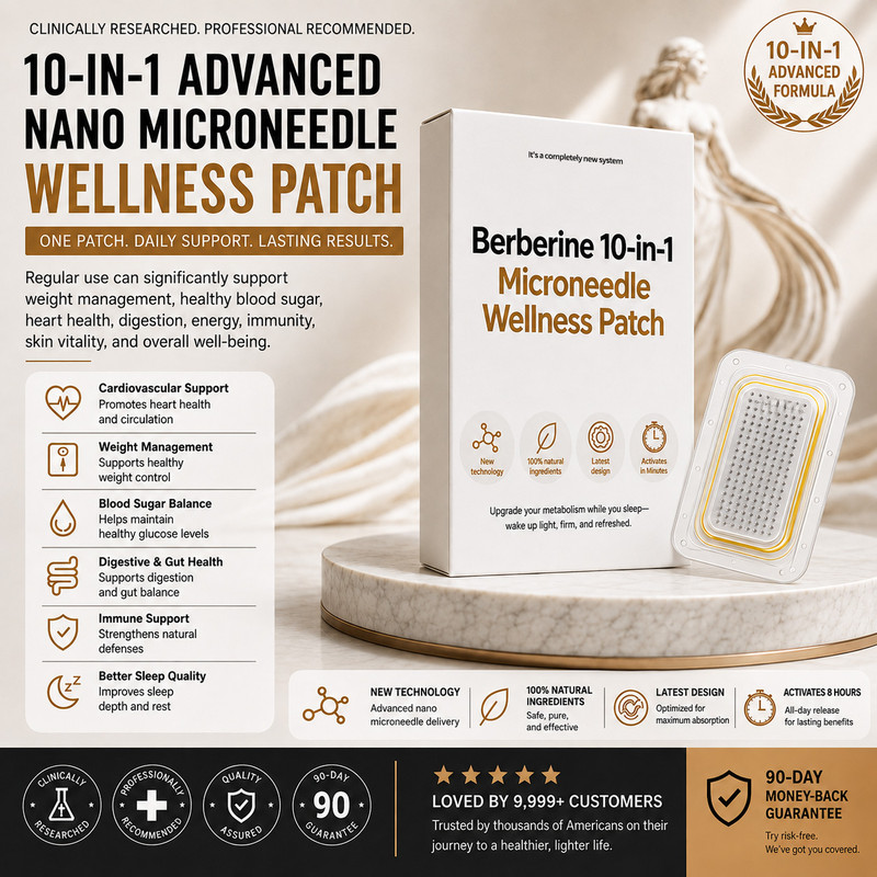 10-in-1 nano microneedle wellness patch