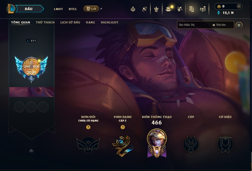 Acc LMHT # - Không Khung