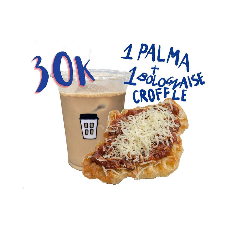Es kopi susu dan croffle