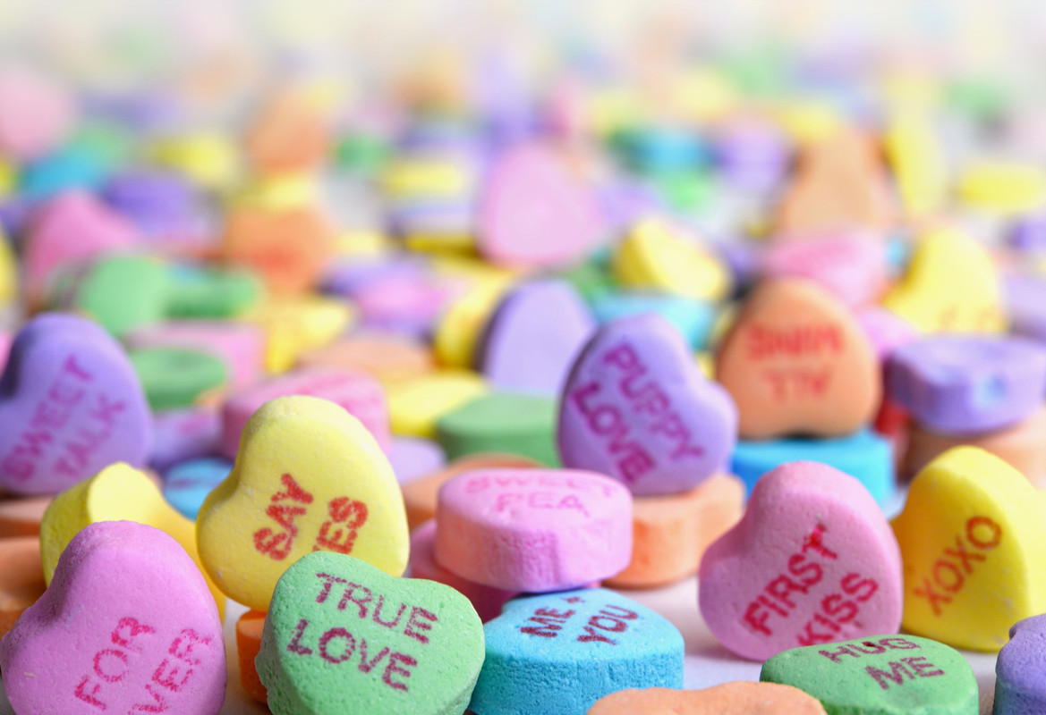 hearts candies picture