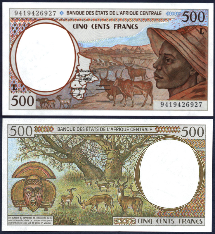 Africa Central 500 Francos