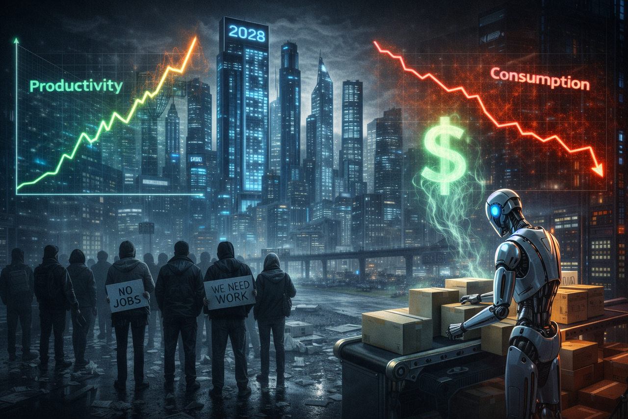 📡 IA Pode Desencadear Colapso Social e Econômico Até 2028? O Cenário que Abalou Mercados e Faz Pensar Duas Vezes