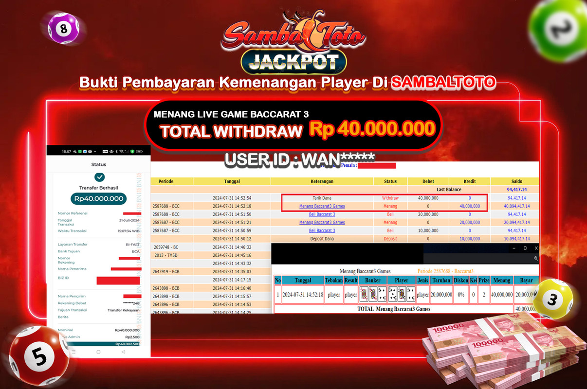 Bukti JP ( 31 Juli 2024 ) Lunas Rp 40.000.000,-