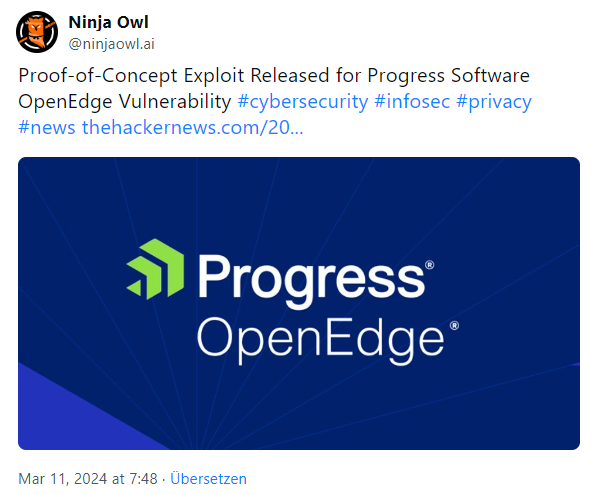 Progress OpenEdge CVE-2024-1403 Progress OpenEdge CVE-2024-1403
