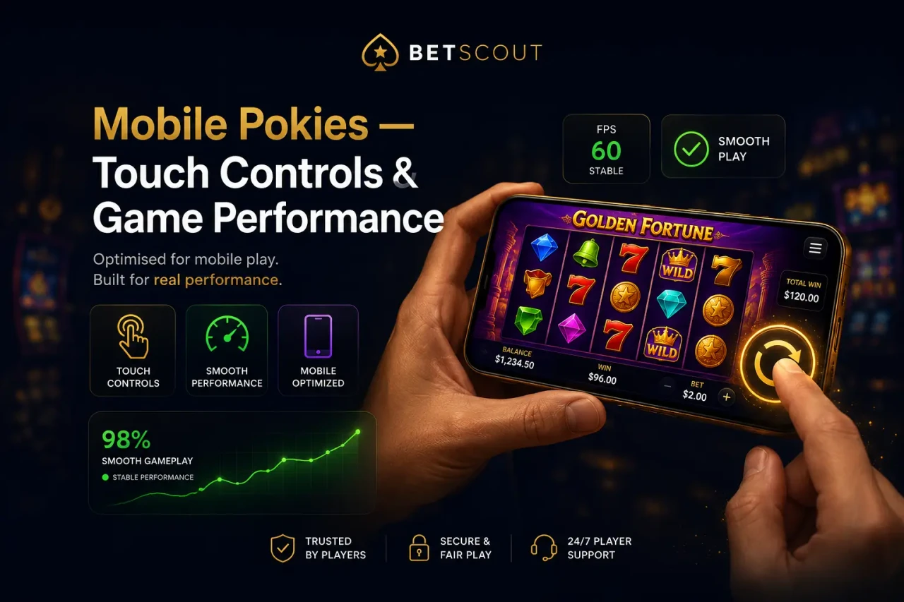 Mobile pokies touch controls performance Australia