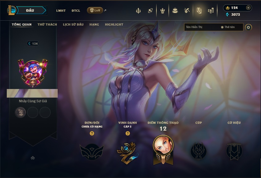 Acc LMHT # - Không Khung