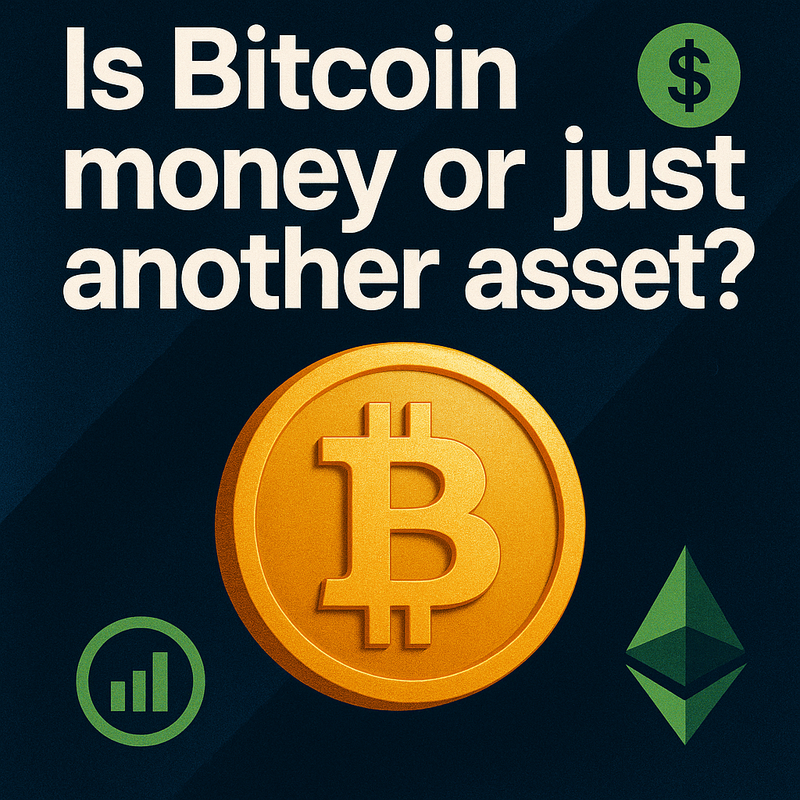 Is Bitcoin money or just another asset?