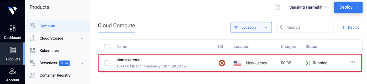 Selecting target instance
