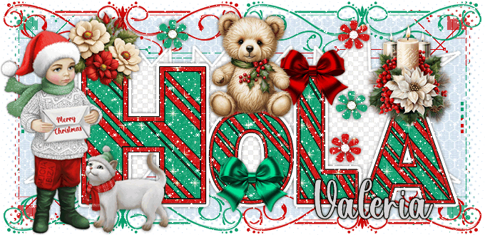 Hola Christmas Bear valeria
