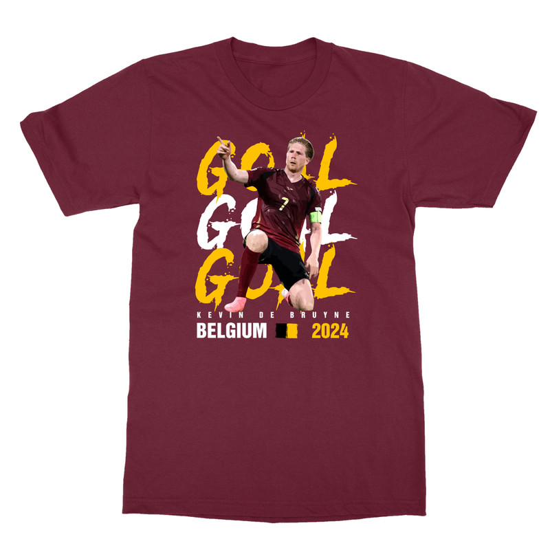 Belgium Soccer Team Star 2024 Goal Scorer De Bruyne Unisex T-Shirt