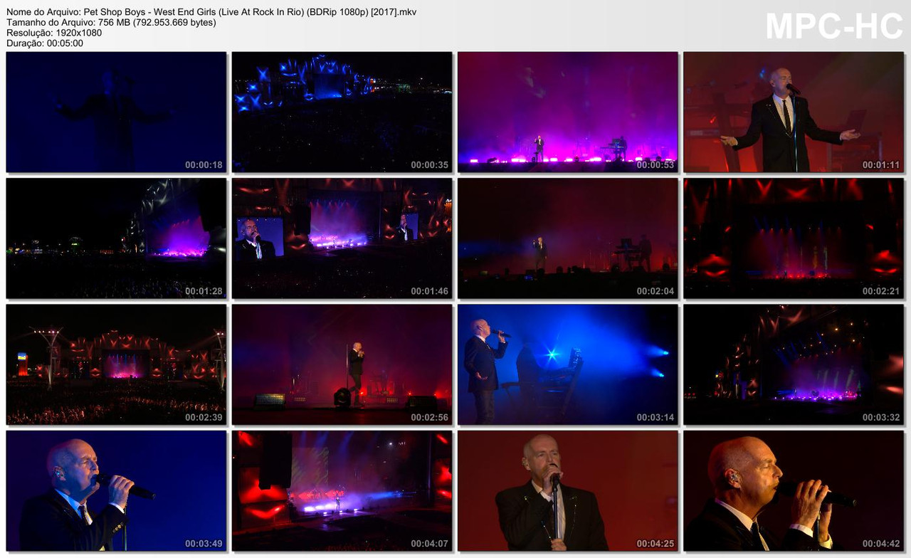 Pet Shop Boys - West End Girls (Live At Rock In Rio) (BDRip 1080p) [2017]