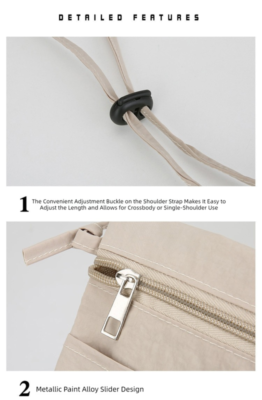 Green Minimalist Lightweight Nylon Crossbody Phone Bag - Compact & Stylish for Women