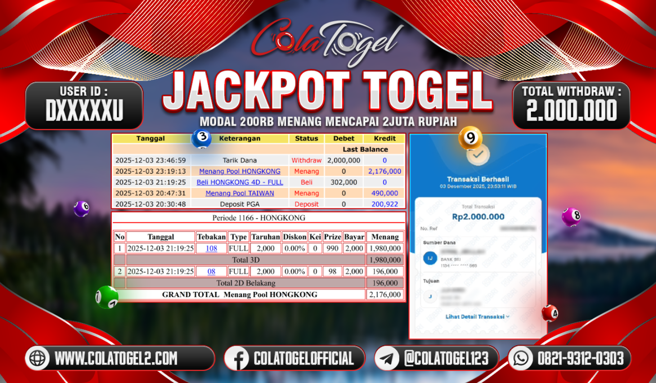 JACKPOT HONGKONG LOTTO!!