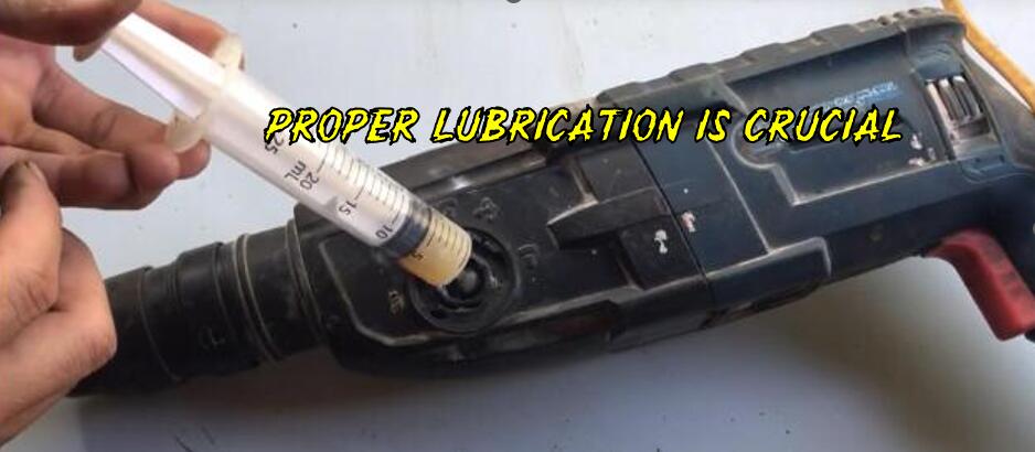 lubrication for rotary hammer