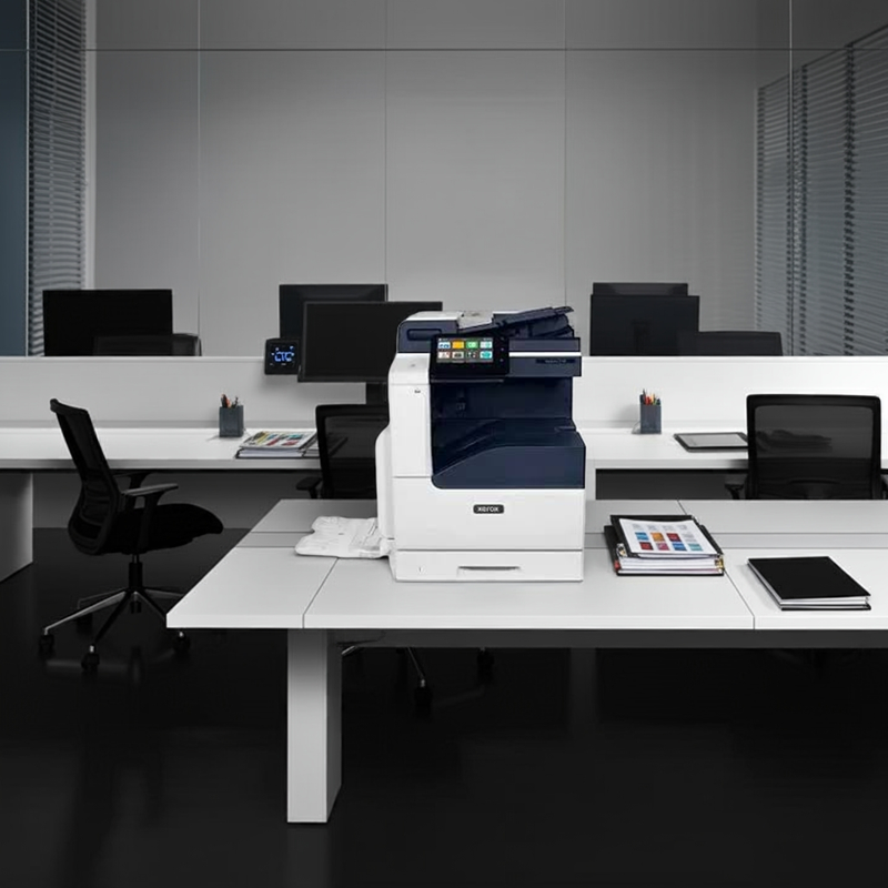Interface da tela touchscreen da Xerox VersaLink C7120