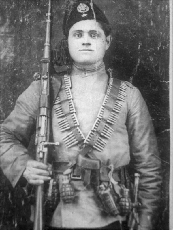 Четник Благоје Аранђеловић из околине Косјерића.Ajdačićev četnik