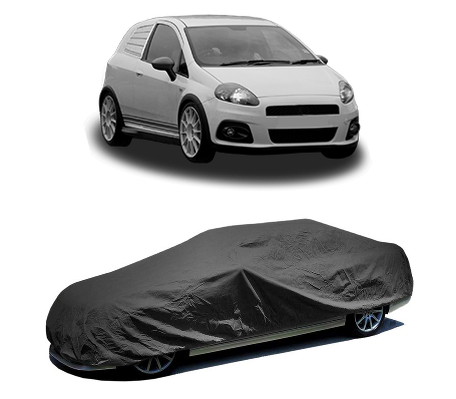 Husa tip prelata auto pentru FIAT GRANDE PUNTO Van (199_) 2006 - 2013,culoare negru, material textil impermeabil, rezistanta la intemperii praf UV, CARPASSION Husa Protectie