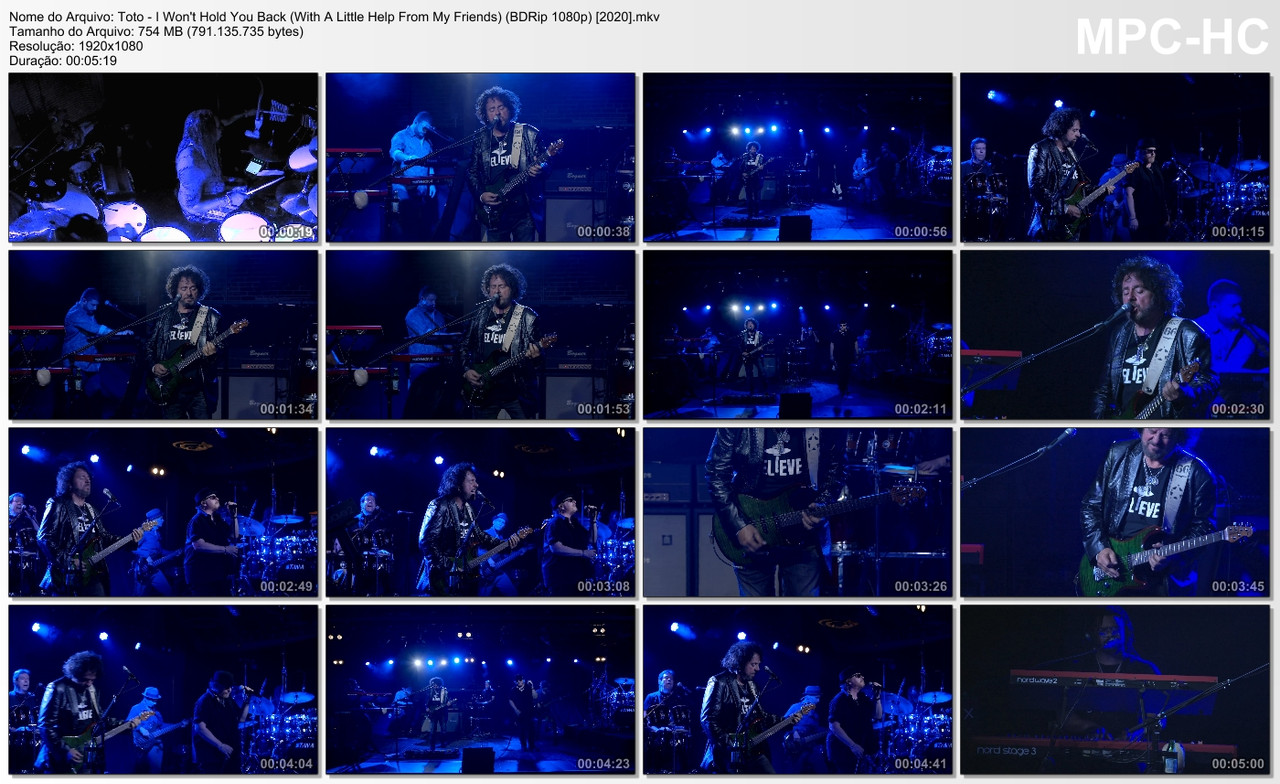 Toto - I Won't Hold You Back (With A Little Help From My Friends) (BDRip 1080p) [2020]
