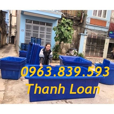 Thùng nuôi cá cảnh 1100L, thùng nhựa chữ nhật 1100L nuôi cá cảnh Thung-nhua-chu-nhat-1100-L-thung-nhua-cong-nghiep-thung-nhua-1-lop-1