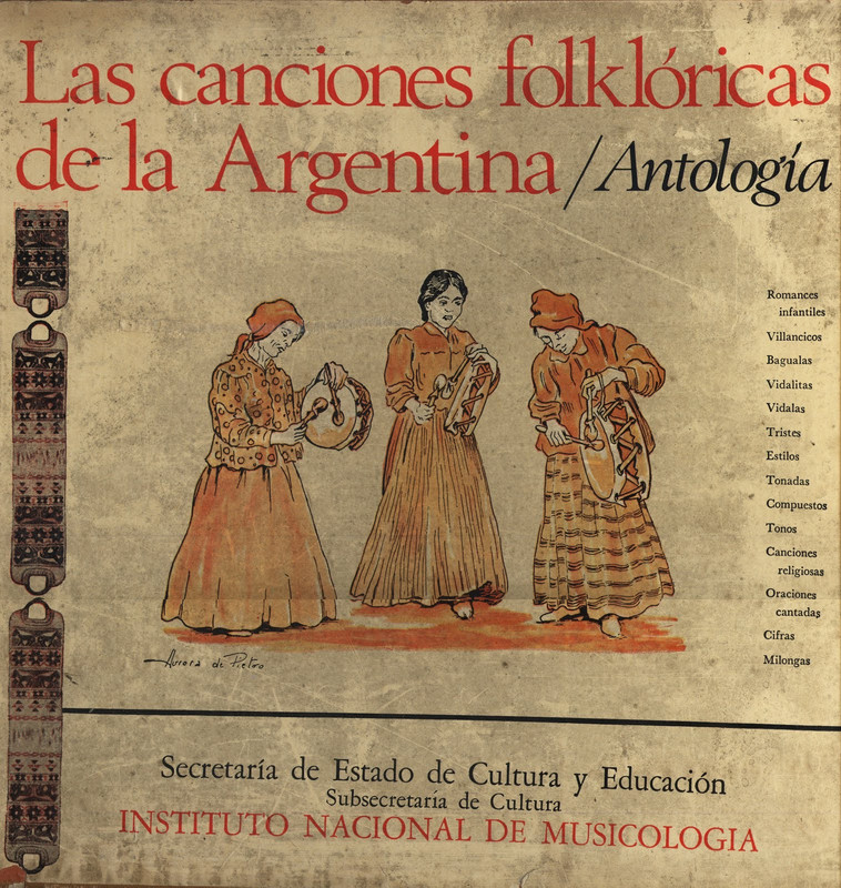 Tapa caja - Las Canciones Folkloricas Argentinas: Antologia (3 cds)