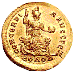 Glosario de monedas romanas. GLOBO IMPERIAL. 15