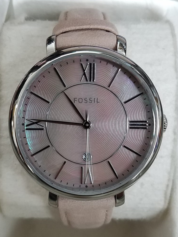 Fossil Jacqueline Ladies Casual Stainless Steel and Leather Quartz