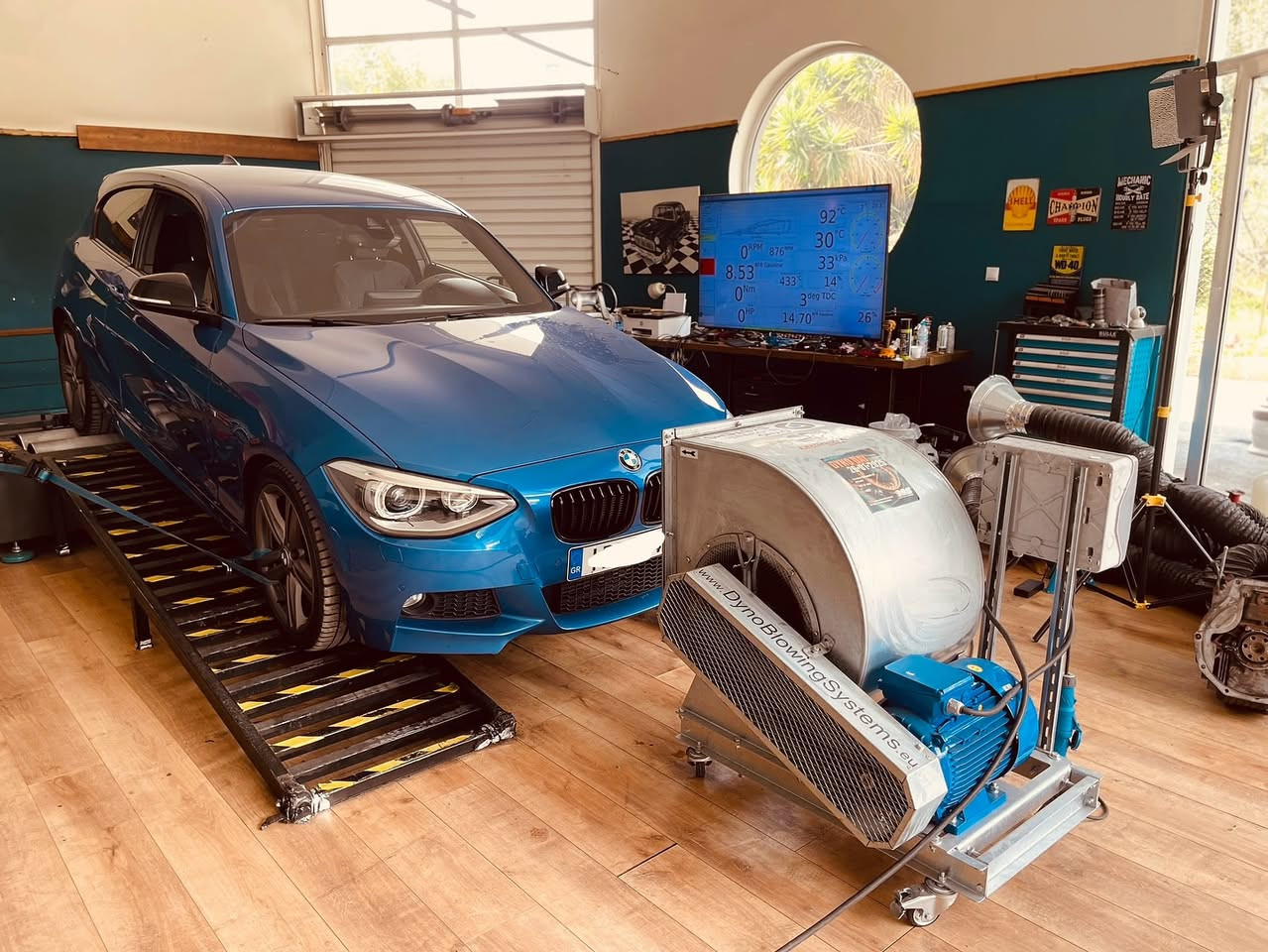 BMW 118i dyno graph Stage 1 results