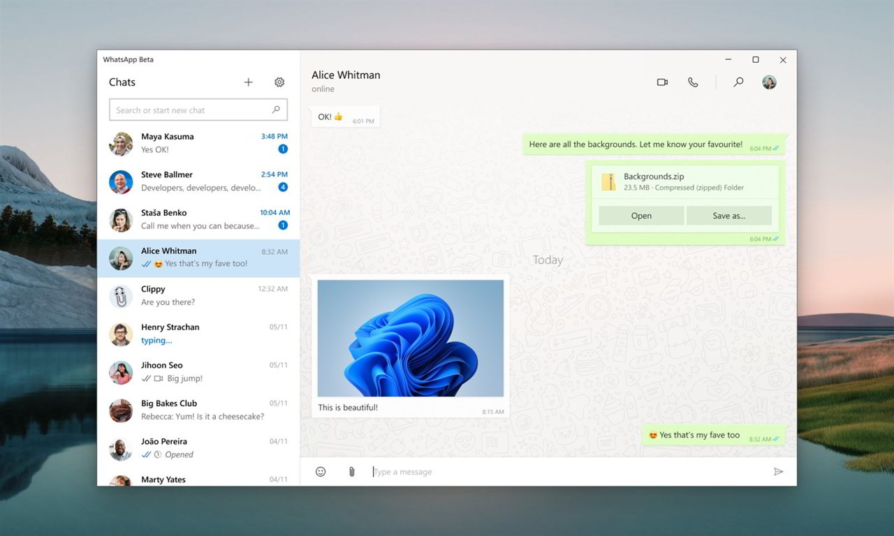 WhatsApp: nuova applicazione nativa per Windows in Versione Beta