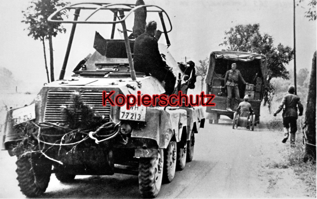 Schwerer Panzerspähwagen 6. Pz. Div. Frankreich
