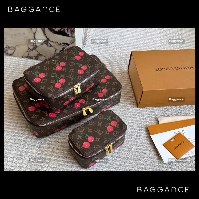 Louis Vuitton Monogram Jewelry/Makeup Box Set Full Box 3 Sizes 17cm 22.5cm 35cm