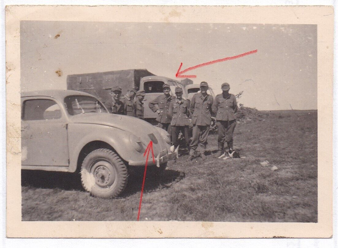 VW Käfer Beetle Wehrmacht Divisionskennzeichen   Sd.-Kfz. Panzer Halbkette Nr.