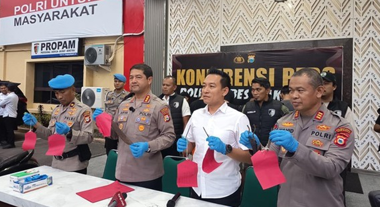 7 Anggota Geng Motor Diduga Pembacokan Remaja di Makassar Ditangkap