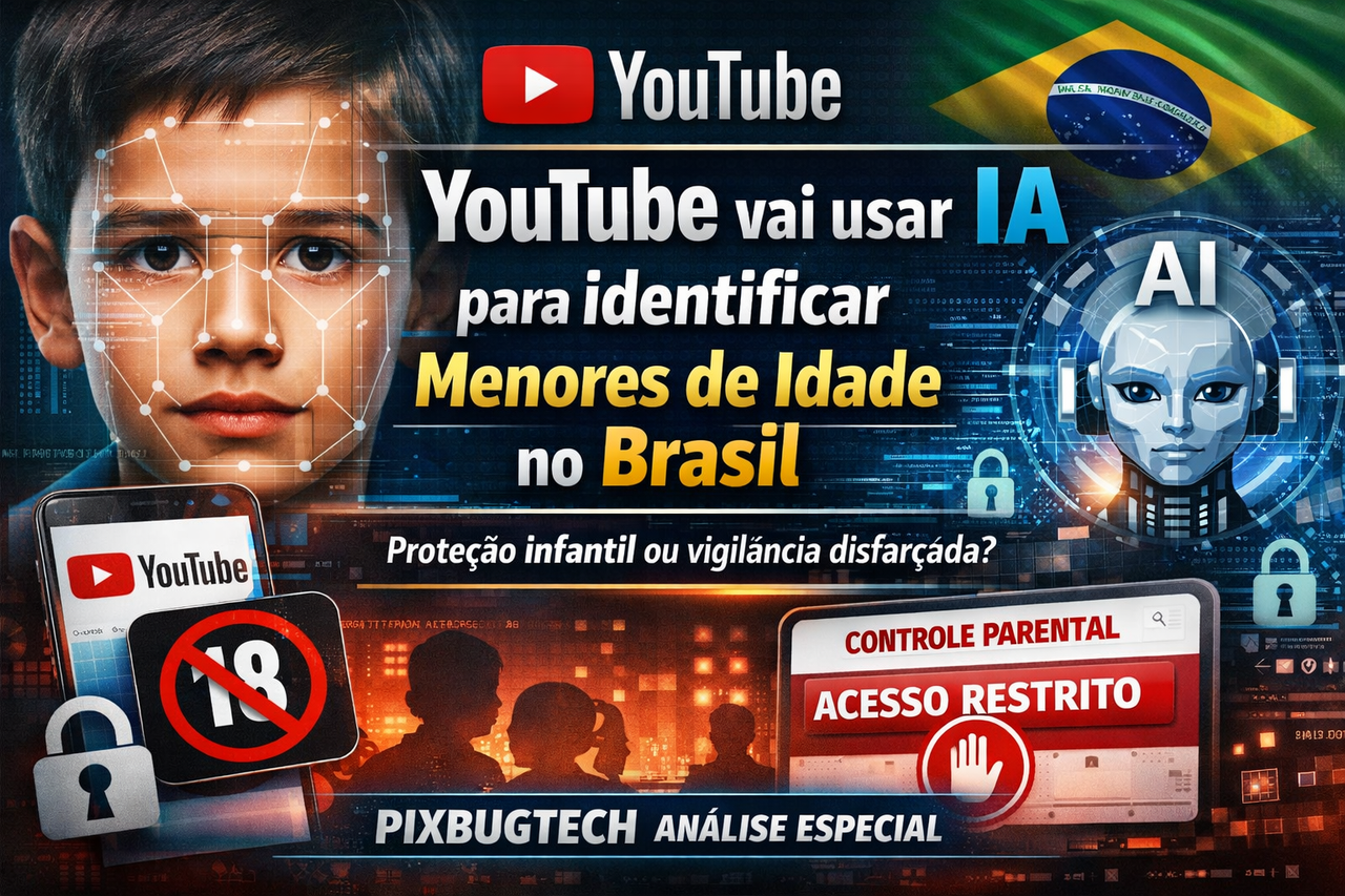YouTube vai usar IA para identificar menores de idade no Brasil