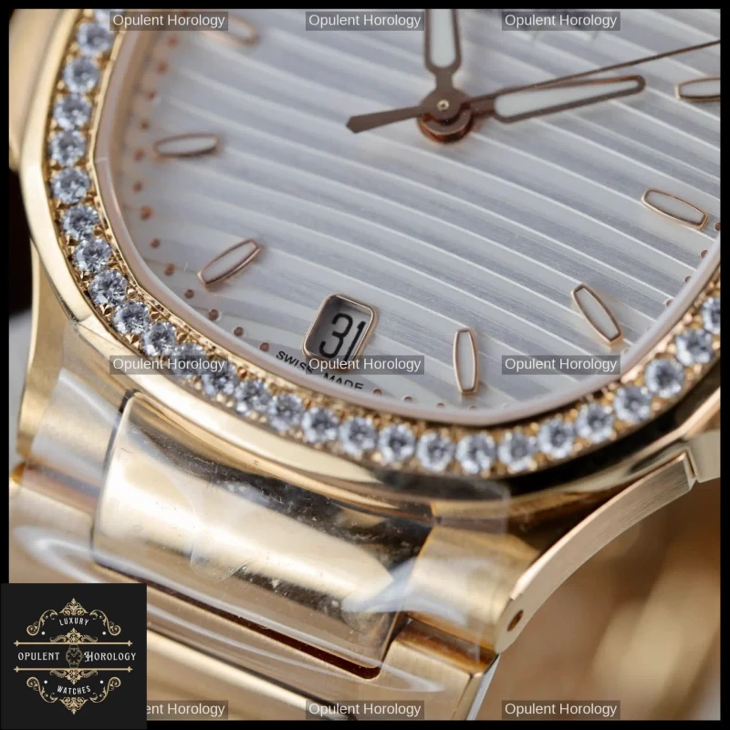 Patek Philippe Nautilus 7118 Women's Replica 18k Gold Plated 35mm Automatic