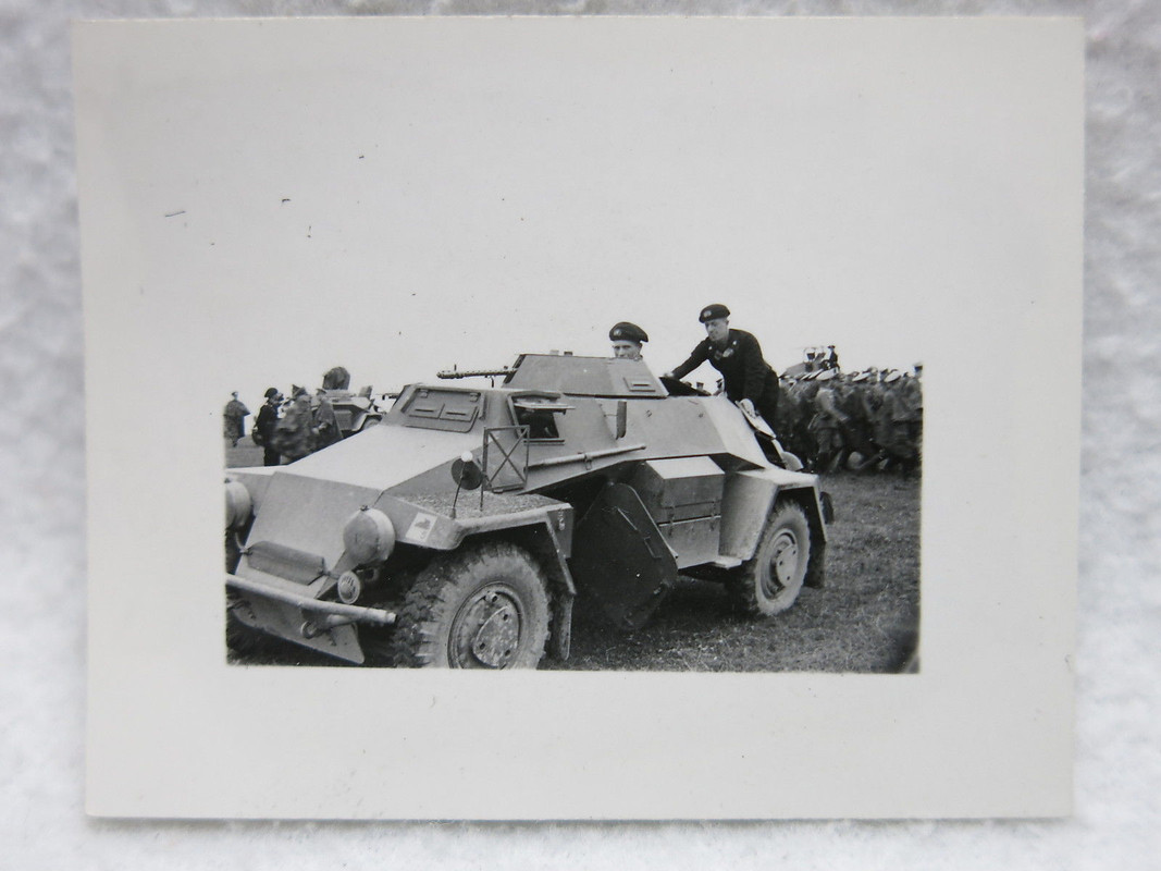 WKII Foto Panzertruppe Panzerspähwagen