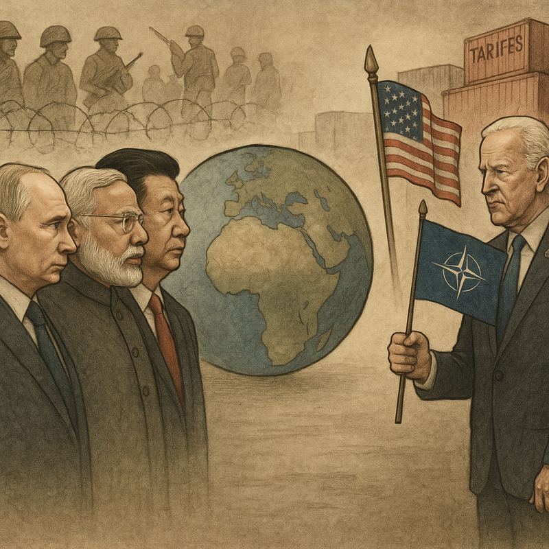 RIC ট্রোইকা ভারত-চীন সীমান্ত সমস্যা গলওয়ান সংঘর্ষ রাশিয়া-ভারত-চীন জোট আমেরিকার ভূরাজনীতি ন্যাটোর শুল্কনীতি ভারত চীন সম্পর্ক আন্তর্জাতিক কৌশল বৈশ্বিক রাজনীতি ইউক্রেন যুদ্ধের প্রভাব