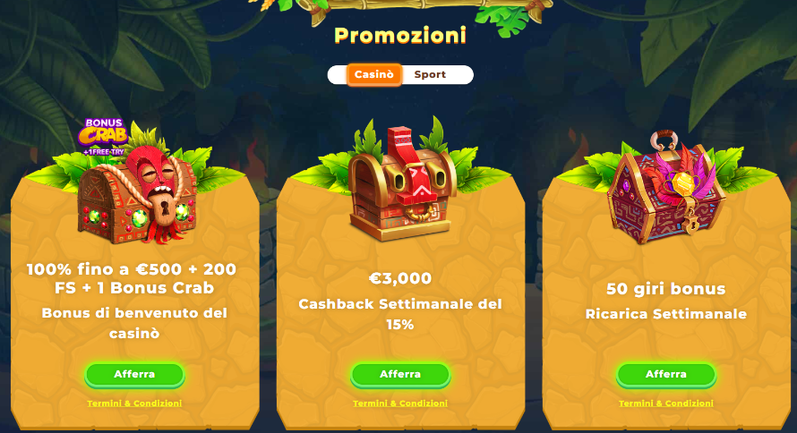 wazamba bonus e promozioni