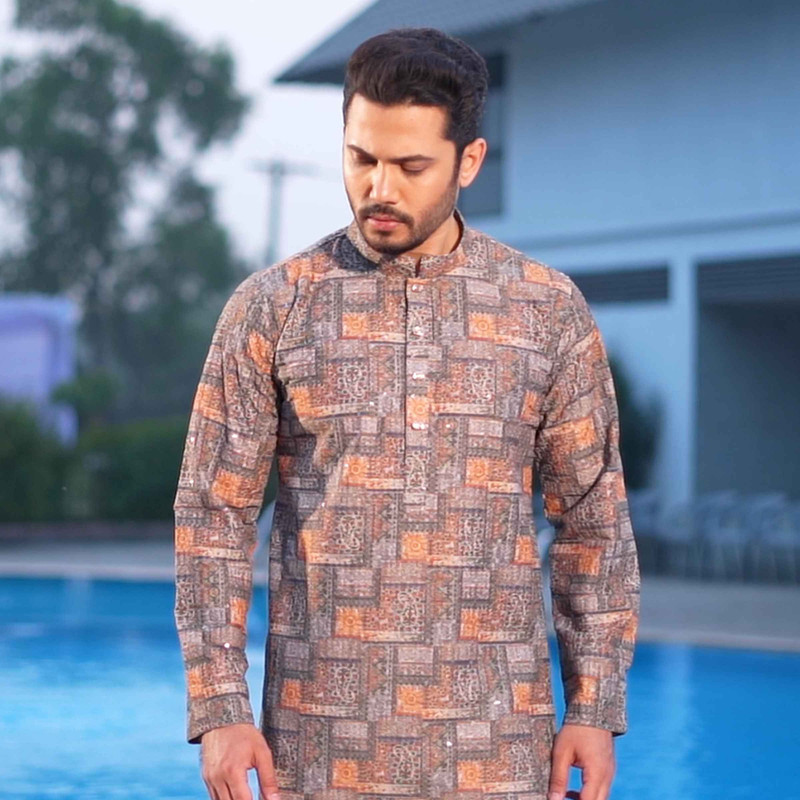 স্কাই ব্লু কালার পাঞ্জাবি